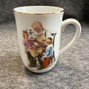 Norman Rockwell Museum 1982 THE TOYMAKER Coffee‎ Cup Tea Mug EUC
